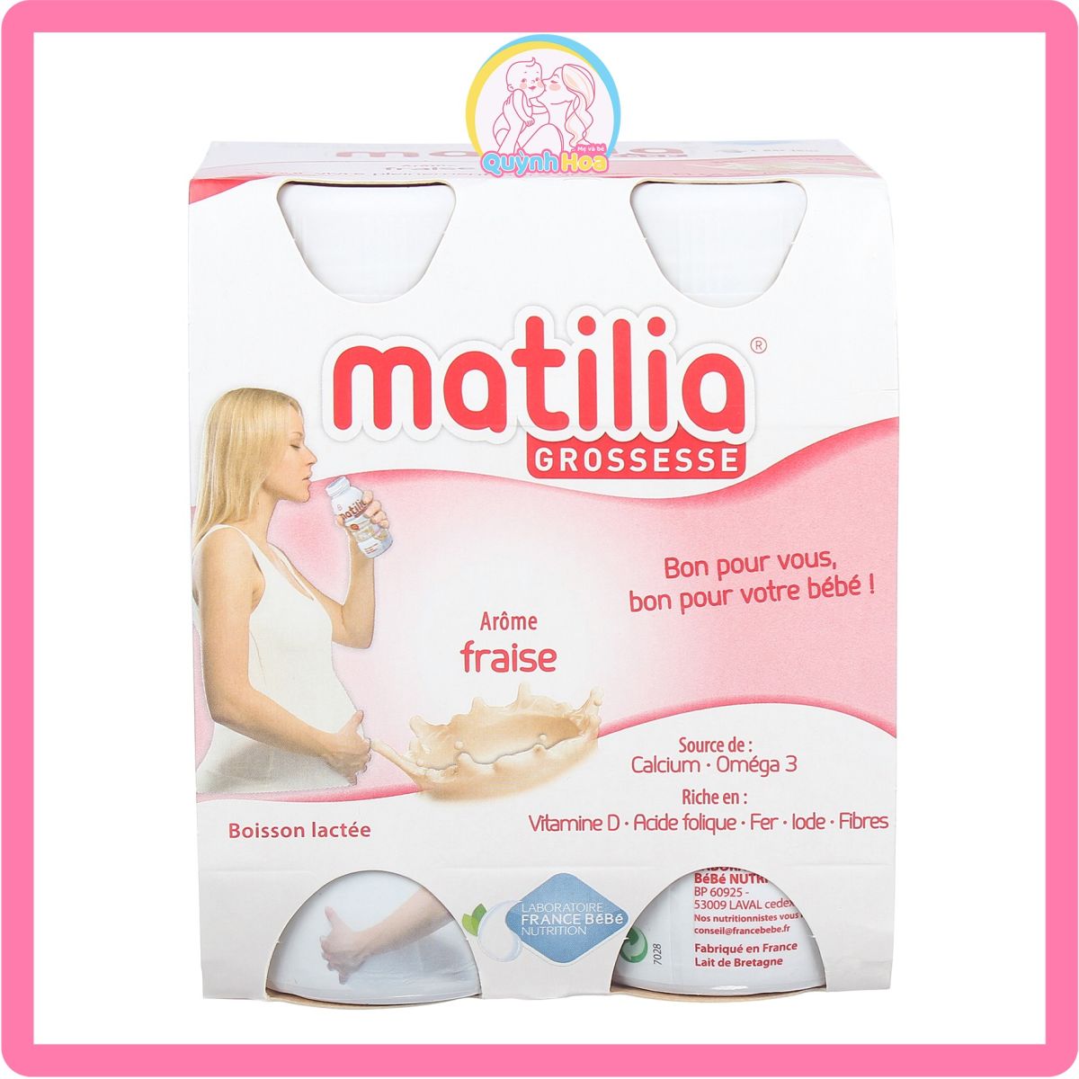Sữa bầu Matilia vị dâu, 200ml [DATE 10/2024] thumb 1