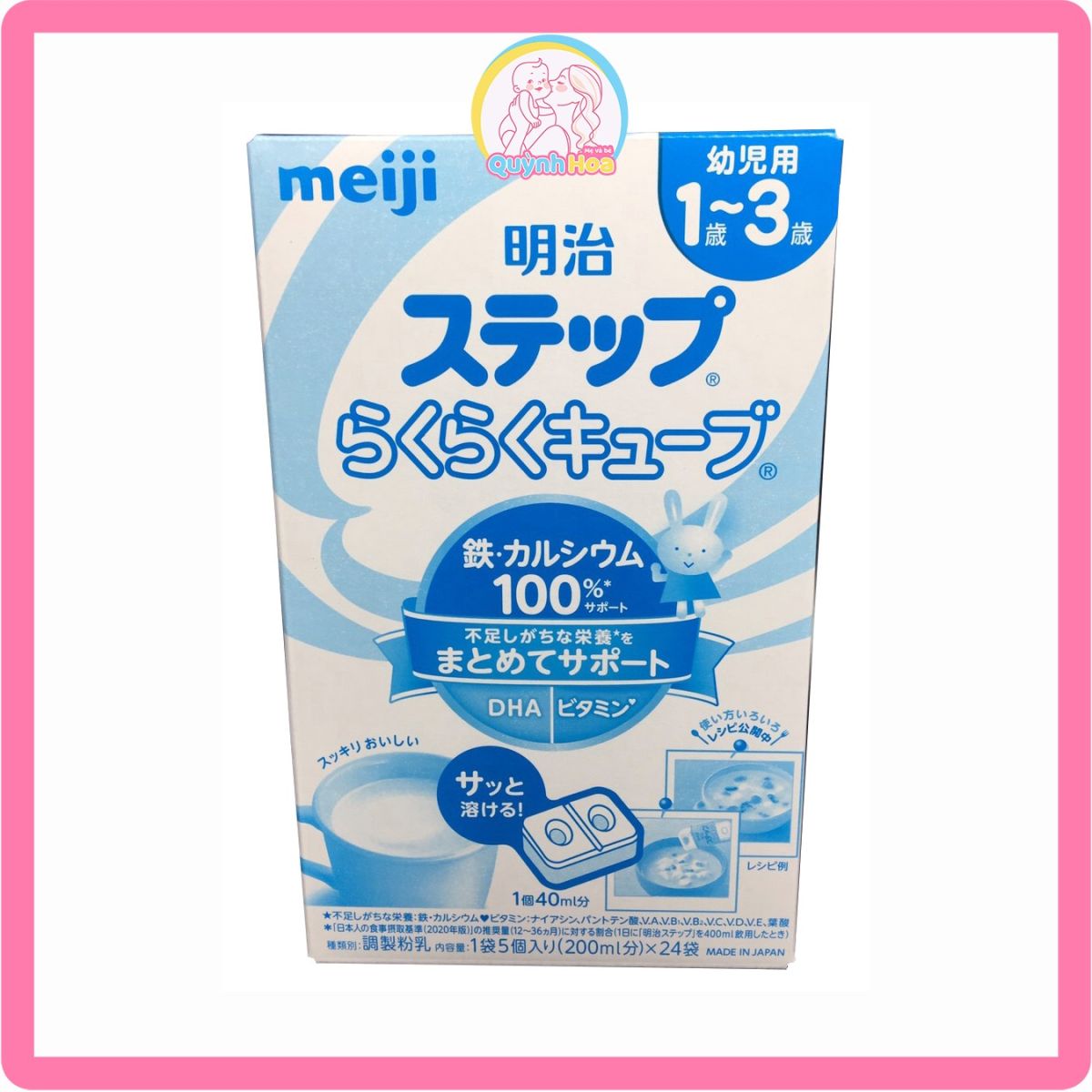 Sữa Meiji Nhật số 1-3 dạng thanh, 24 thanh [DATE 02/2025]